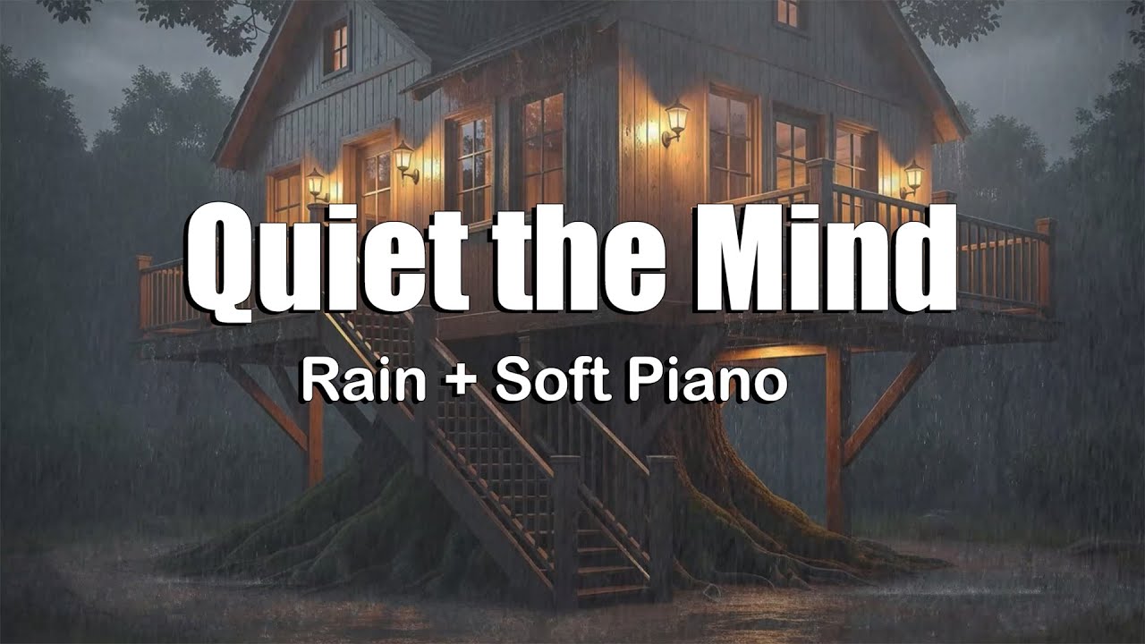 Deep Relaxation Piano Music with Rain Sounds for Sleeping Fast and Calming the Nervous System