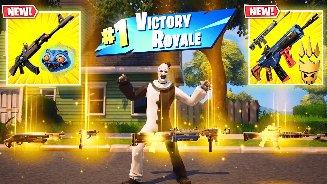 ALL MYTHIC AND EXOTIC GUNS IN FORTNITE (NEW! Fortnite Chapter 7 Season 1)