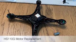 HS110G Drone motor replacement