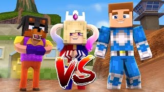 Minecraft - HARLEY QUINN Vs HELLO NEIGHBOR Vs POWER RANGERS - Little Club Baby Max Modded mini game screenshot 4