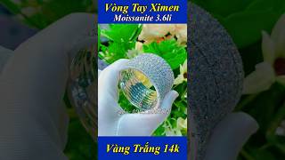 Vòng Tay Ximen Kim Cương Nhân Tạo Moissanite 3.6li. moissanite vòngtay