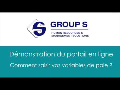 Group S   Démonstration du portail en ligne