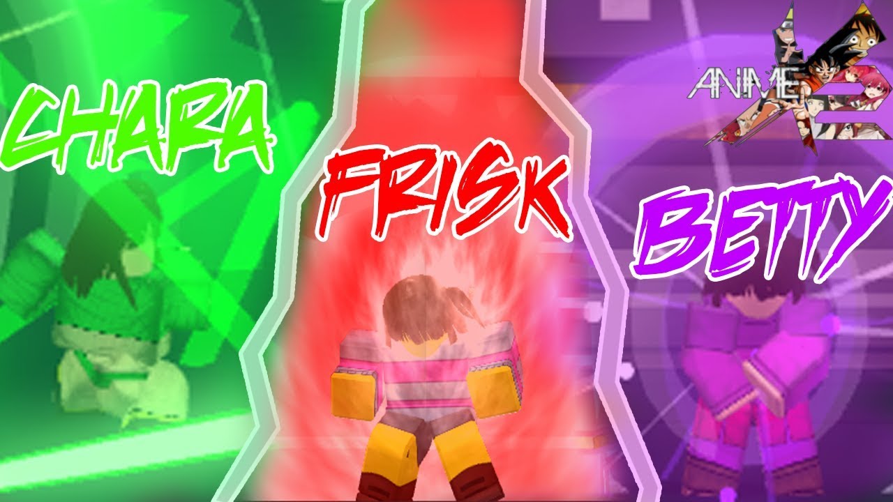 Anime Cross 2 Custom Betty Chara And Frisk Youtube - frisk shirt roblox id