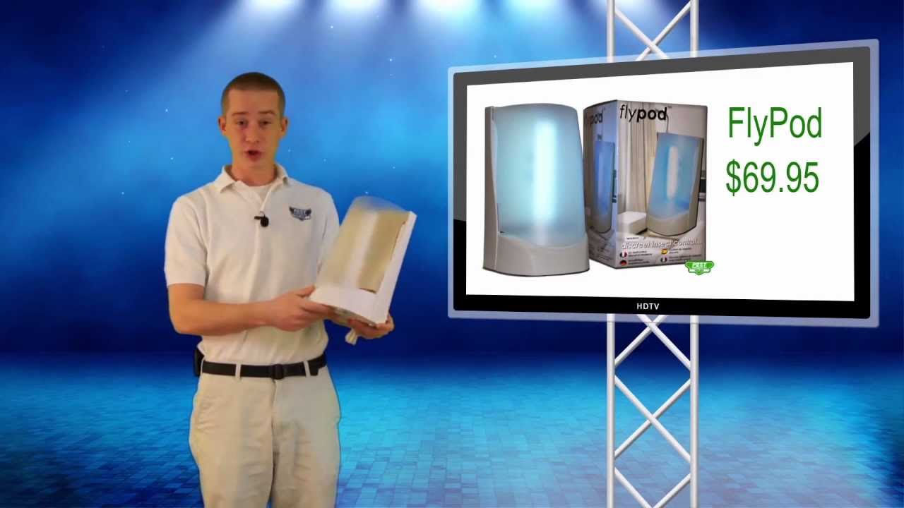 Best Fly Traps Fly Light - FlyPod Flying Insect Trap System - YouTube