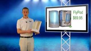 Best Fly Traps Fly Light - FlyPod Flying Insect Trap System