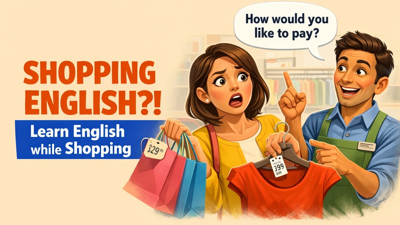 How to Speak English While Shopping: Easy Phrases for Beginners | Conversation Practice