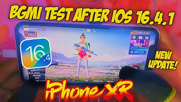 🔥iPhone XR BGMI Test after iOS 16.4.1 | Lag? Best Update?
