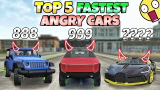 Top 5 fastest angry cars🤯||Extreme car driving simulator🔥 screenshot 5