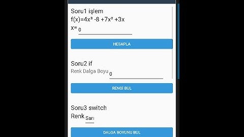 Xamarin, android, edittex, textview, button, if, switch, for, while 01