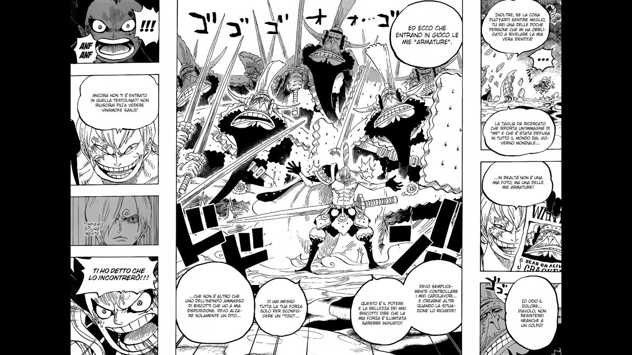 ONE PIECE capitolo 838-fropper -Cracker indistruttibile - YouTube