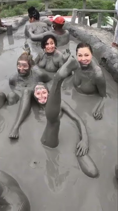 Mud volcano in Colombia #shorts #cartagena