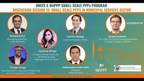 Small-scale PPPs Discussion Session #15_Small-scale PPPs in Municipal Services Sector
