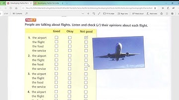 Developing, Tactics for listening, Unit 7, Air Travel