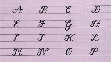 English capital letter | Calligraphy writing a to z 