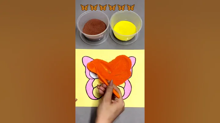 Sand Painting Cute Satisfied 😊#shorts #satisfying #youtubeshorts #sand #sandpainting