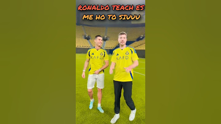 RONALDO TEACHES ME HOW TO SIUU #mrbeast #cr7  #shorts #trendingshorts #youtubeshorts #viralshorts