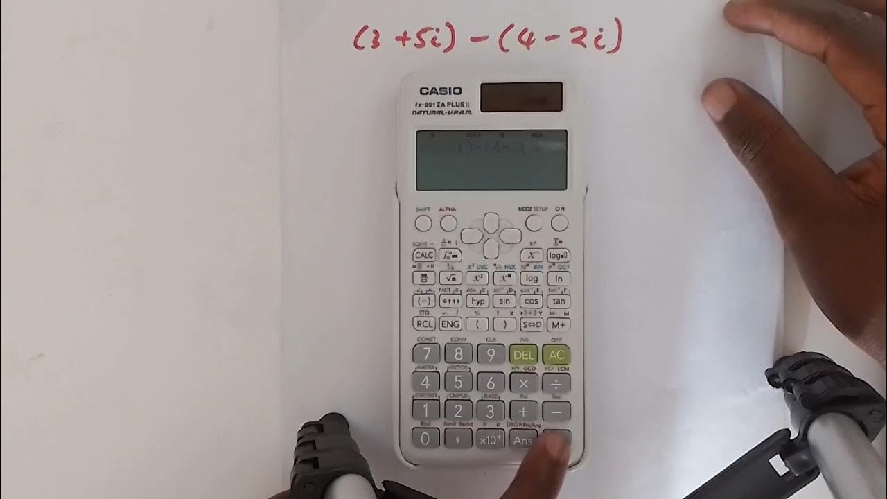 Converting from cartesian to polar form using a calculator youtube