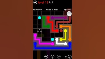 Flow Free Bridges Bonus Pack 9x9 Level 19 Walkthrough