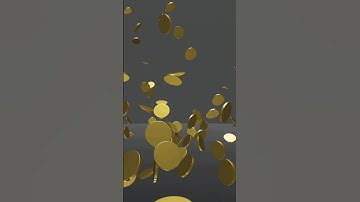 Gold Coins Dropped l Blender 3D l short video #blender3d #blenderrender #goldcoins #VFX @prakash.g