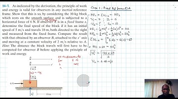 14–7 Kinetics of a Particle: Work and Energy (Chapter 14: Hibbeler Dynamics) Benam Academy