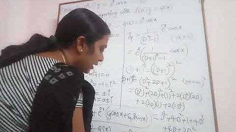 JNTU BTech M2 Maths. How to solve the Problem on H.O.L.D.E of f (D)y=Q (x) when Q (x)=e^ax  (V).