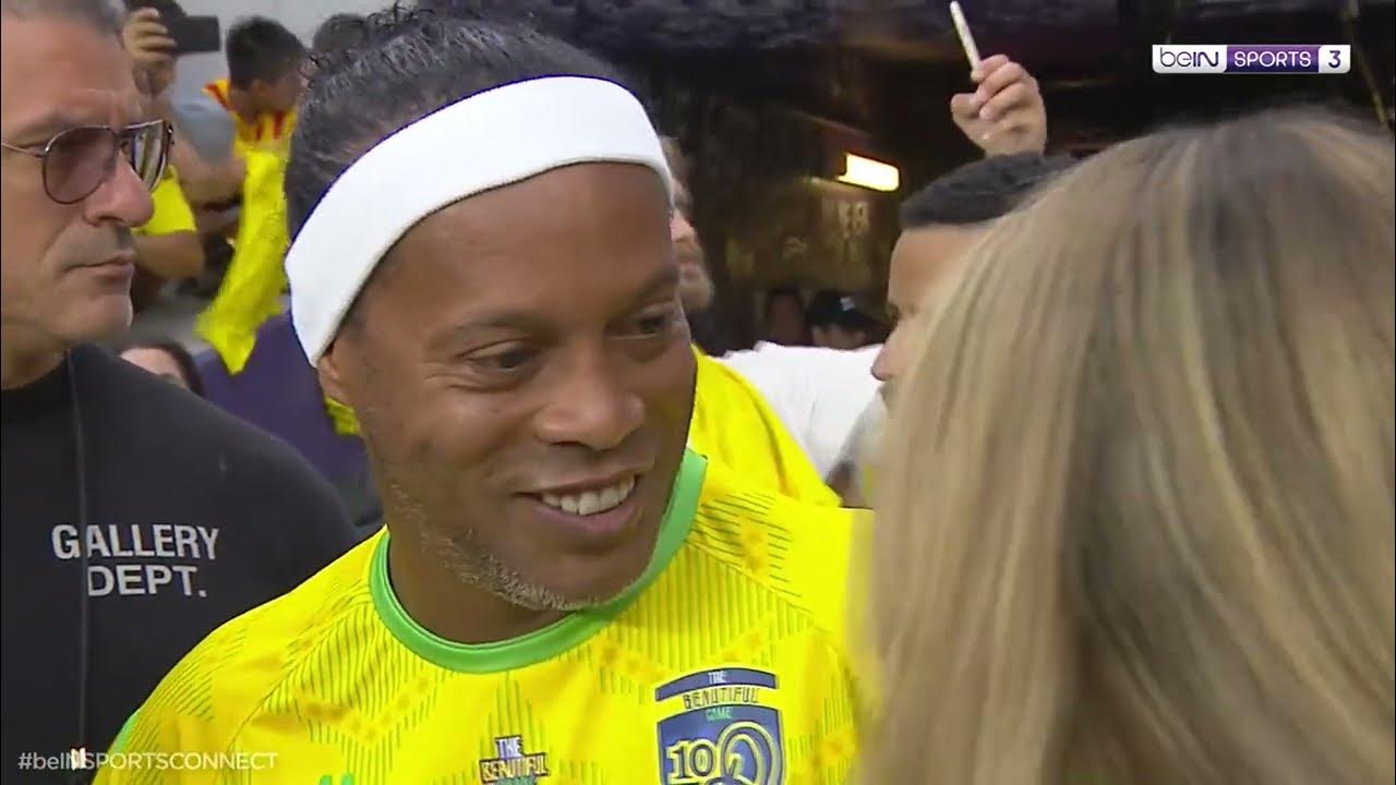 Ronaldinho e Roberto Carlos participam de jogo com famosos em Orlando, futebol internacional