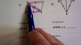 Triangle Congruence Examples