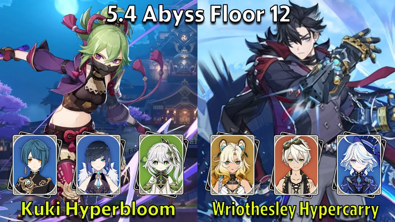 Kuki Czerwone Krzesło Opis Postaci C5 Kuki Shinobu Hyperbloom & C0 Wriothesley Hypercarry- Genshin Impact