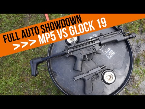 Full Auto Showdown - MP5 VS Glock 19 with Jerry Miculek