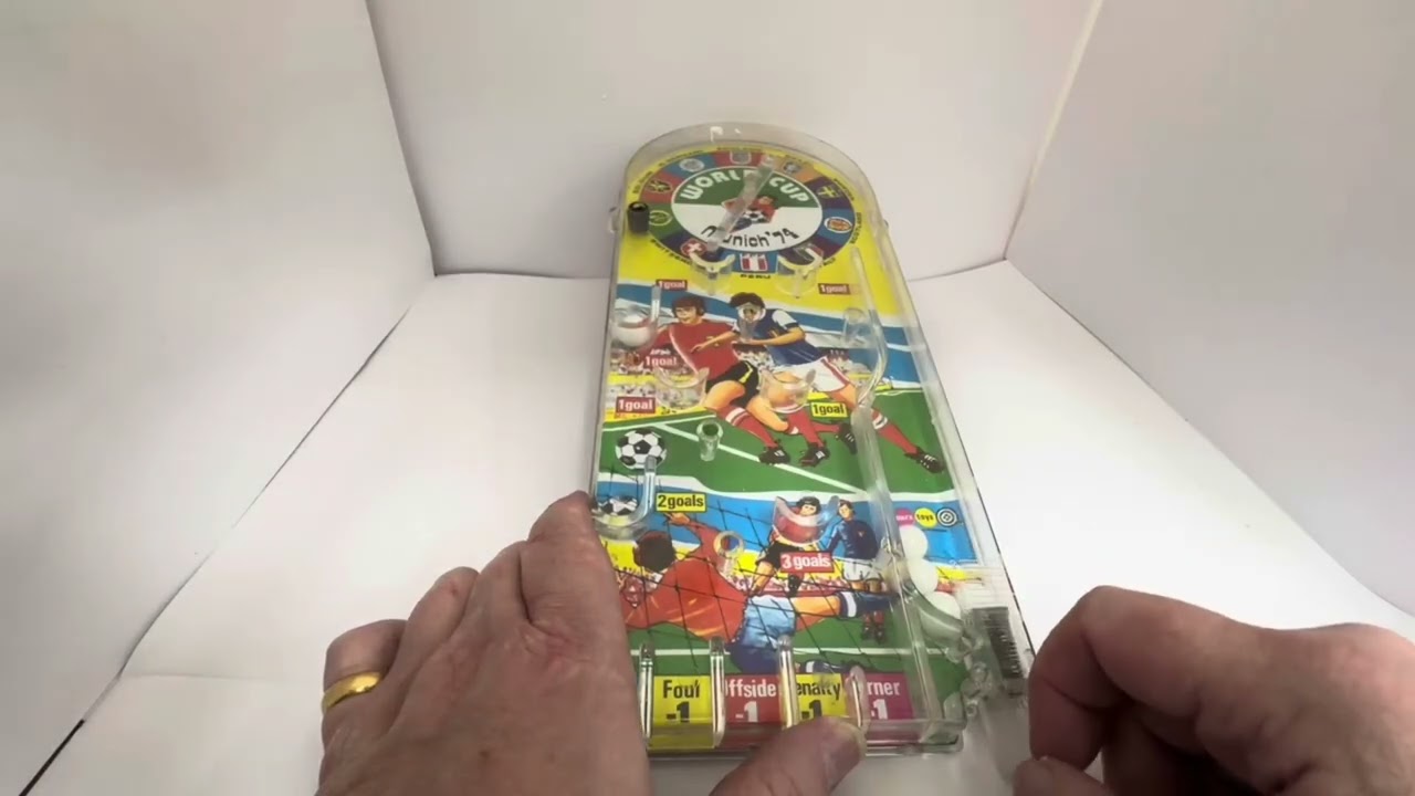 Винтажная футбольная игра Louis Marx 1974 года, чемпионат мира по футболу, Мюнхен, 74 Bagatelle P...