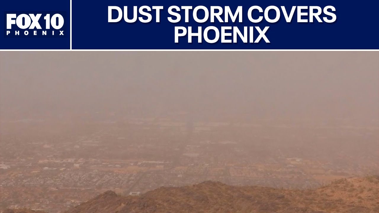 Dust storm in Phoenix driven by high winds - YouTube