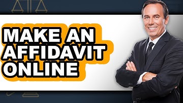 How to Make Affidavit Online