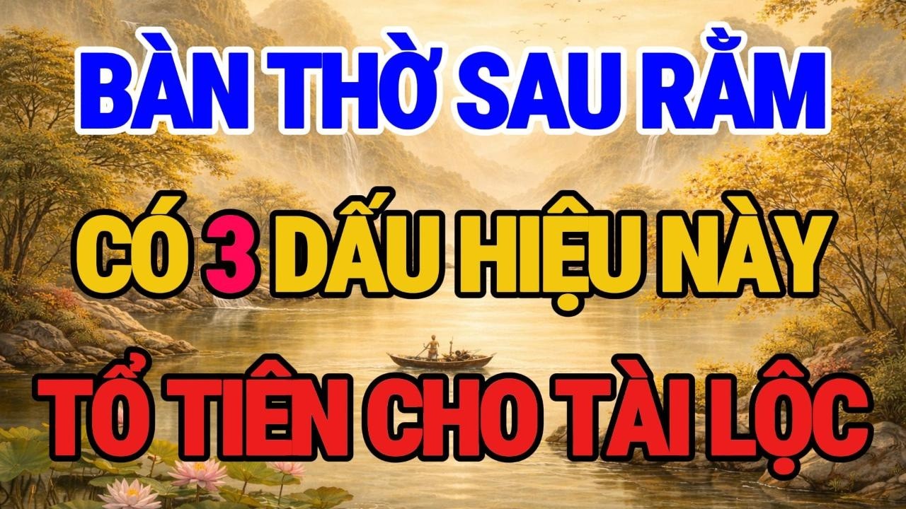 SAU RẰM THÁNG GIÊNG- TRÊN BÀN THỜ CÓ 3 DẤU HIỆU NÀY, TỔ TIÊN PHÙ HỘ, GIA ĐẠO GẶP MAY MẮN HƠN!