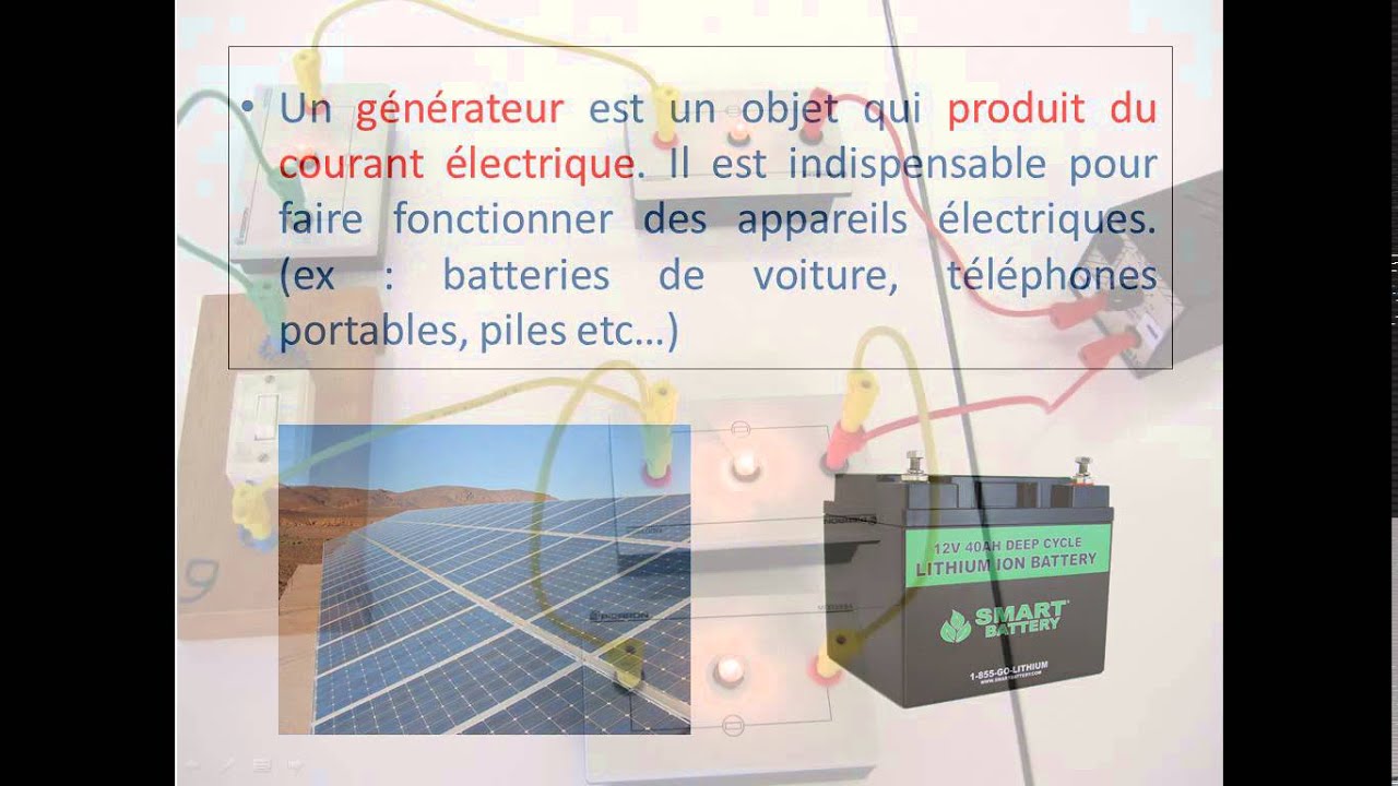 Chapitre 5. Le circuit électrique (1) - YouTube