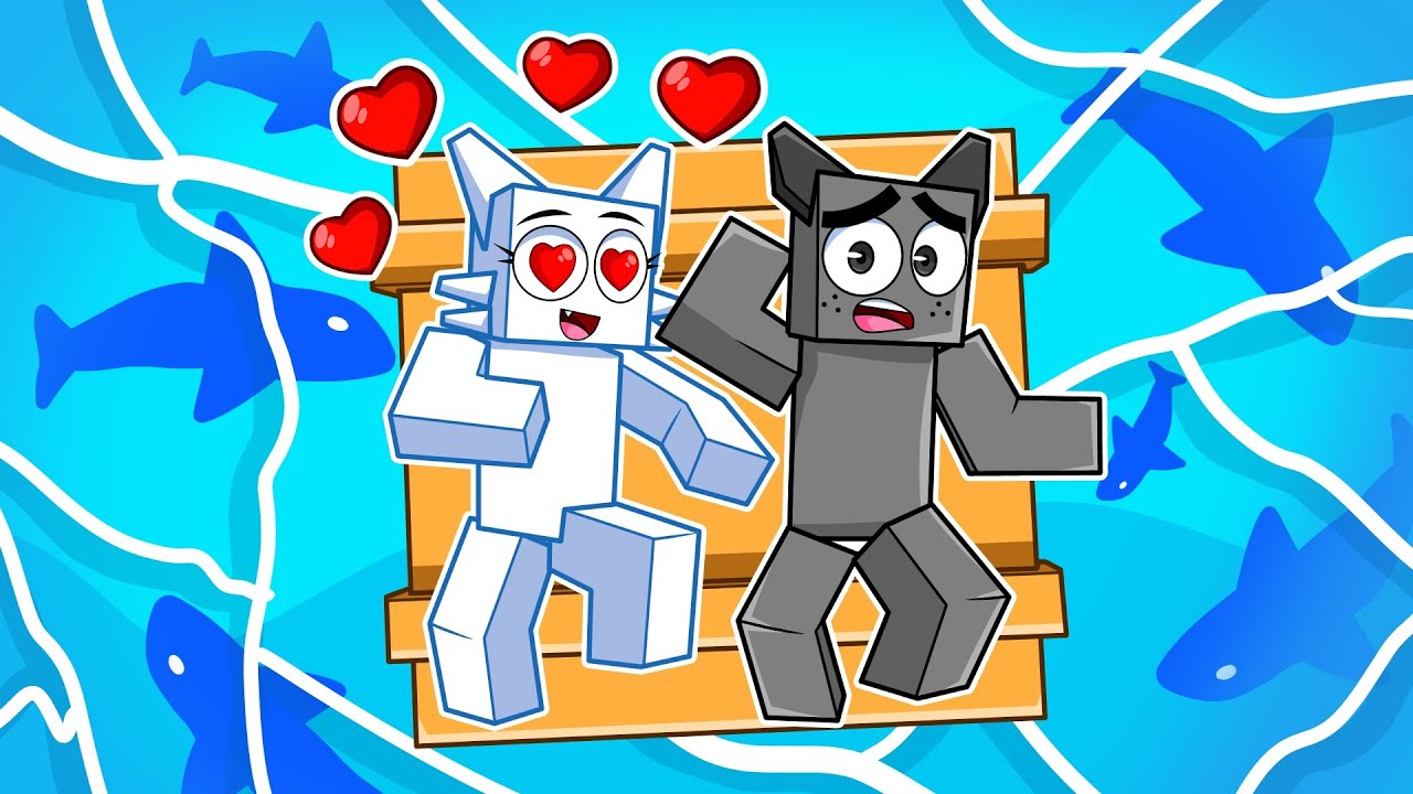 ATRAPADO en el Mar con Mi NOVIA en Minecraft!