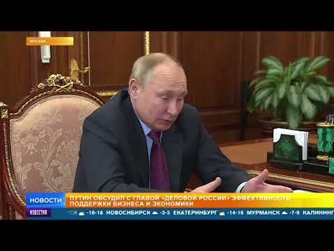 Путин обсудил с главой "Деловой России" восстановление экономики