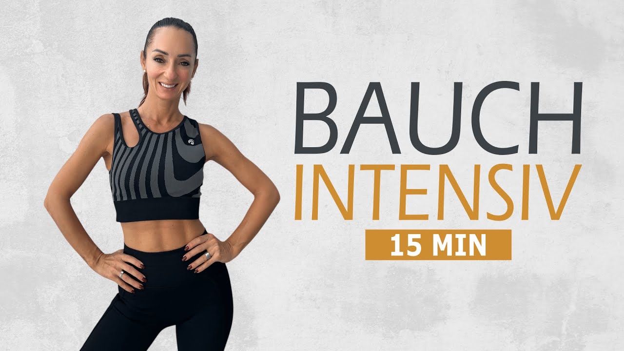 15 MIN INTENSIVE ABS / Straffendes, intensives Bauch Workout ohne Equipment | Katja Seifried
