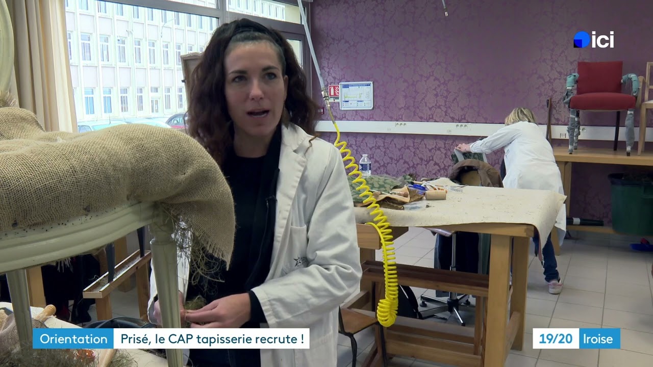 Prisé, le CAP Tapisserie du lycée de la Croix rouge à Brest recrute de nouveaux élèves