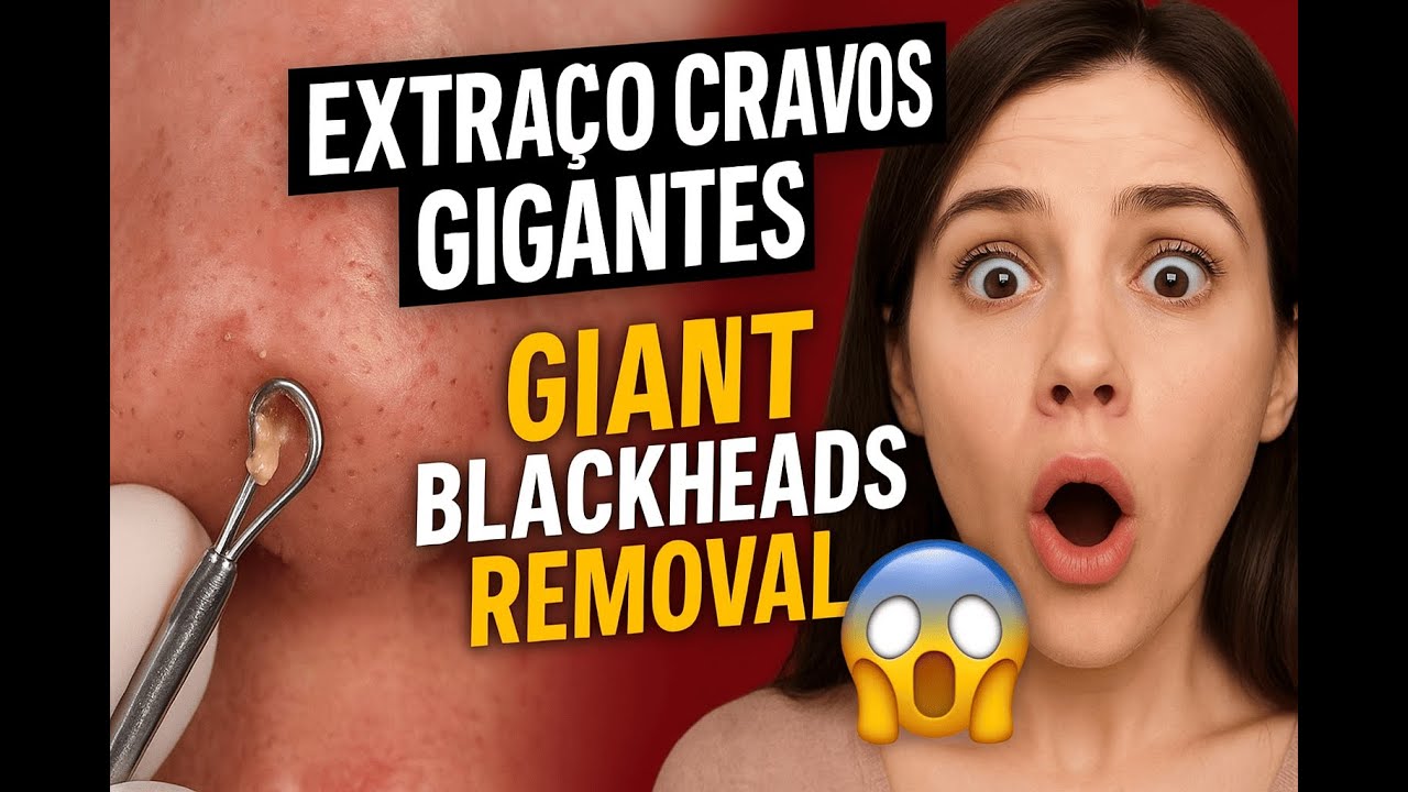 Extração de Cravos Gigantes 😱 Deep Pore Cleaning EXTREME | Maximum ...