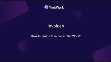 How to create Invoices in WebWork?