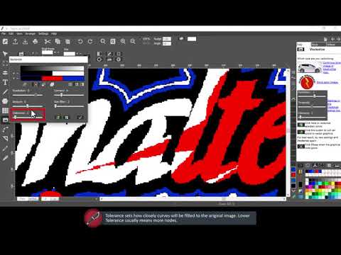 Vectorize, color image - SCD