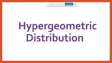 Recurrence relation for the probabilities of Hypergeometric distribution degree 1 year sem 2