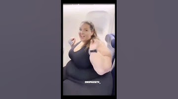 Fat Woman in Airplane 🤣 #shorts #fatwoman #comedy #funny #memes