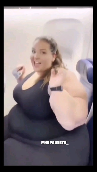 Fat Woman in Airplane 🤣 #shorts #fatwoman #comedy #funny #memes
