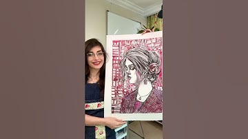 Monotype portrait print reveal 2 colors, pink & black oil inks #printmaker #printmaking #artstudio