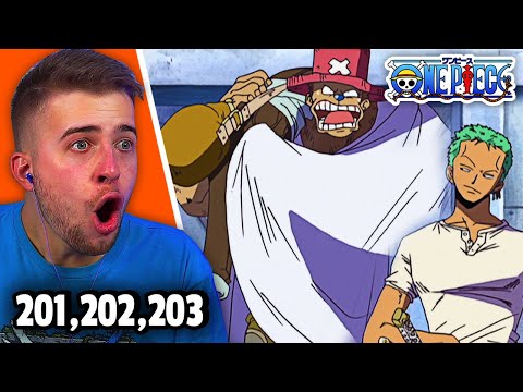 DONT MAKE CHOPPER ANGRY!!! One Piece Reaction Episode 201, 202 & 203 REACTION + REVIEW