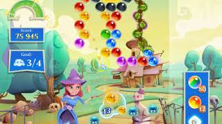 Bubble Witch 2 Saga Level 1950 with no booster & 1 bubble left