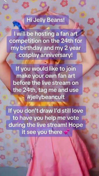 Art Competition for Everyone to join!!! 💕 #artcommission #cosplay #fanart #jellybeancult #shorts