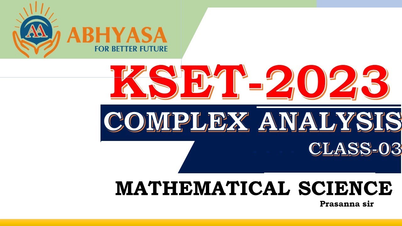 COMPLEX ANALYSIS CLASS-03 ( 18/10/23) - YouTube