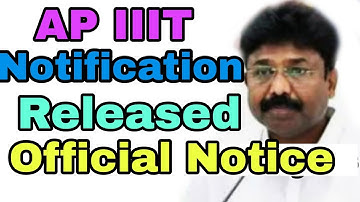 Ap IIIT notification released officially||Check description for detailed information👇👇 Rgukt CET